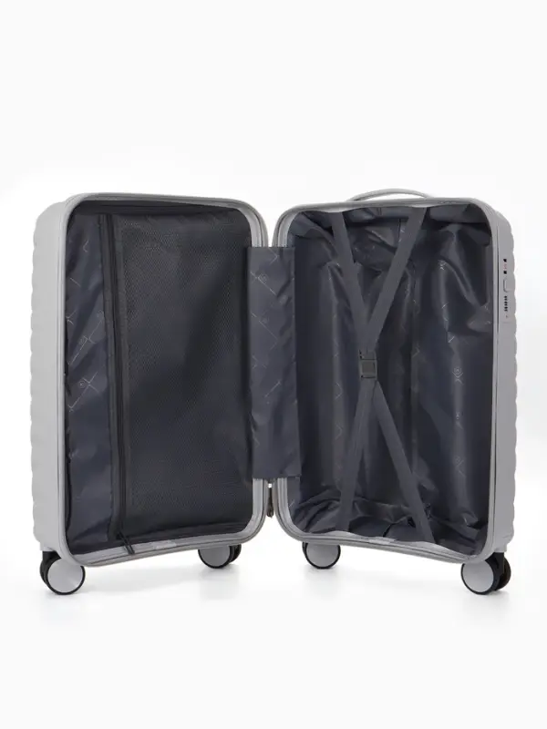 Чемодан на колёсах, 20", кодовый замок, 36&times;20&times;54 см, серый