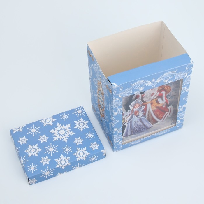 Коробка подарочная новогодняя складная с 3D эффектом «С Новым годом», 18 х 14 х 23 см, Новый год Коробка подарочная новогодняя складная с 3D эффектом «С Новым годом», 18 х 14 х 23 см, Новый год