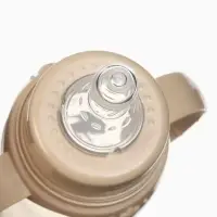 Бутылочка для кормления, от 3 мес., 250 мл, цилиндр, с ручками, бежевый &laquo;Лесные друзья&raquo; Крошка Я