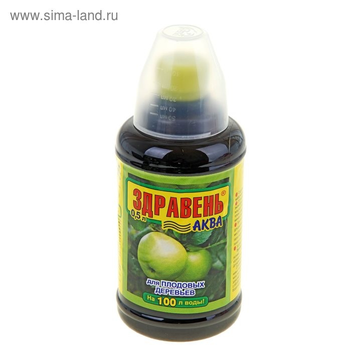 Удобрение Здравень-аква для плодовых деревьев с мерным стаканом 0,5 л Удобрение Здравень-аква для плодовых деревьев с мерным стаканом 0,5 л
