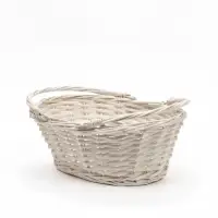Корзина плетёная для хранения, 32&times;25&times;13 см, подвижные ручки h=10 см, ива