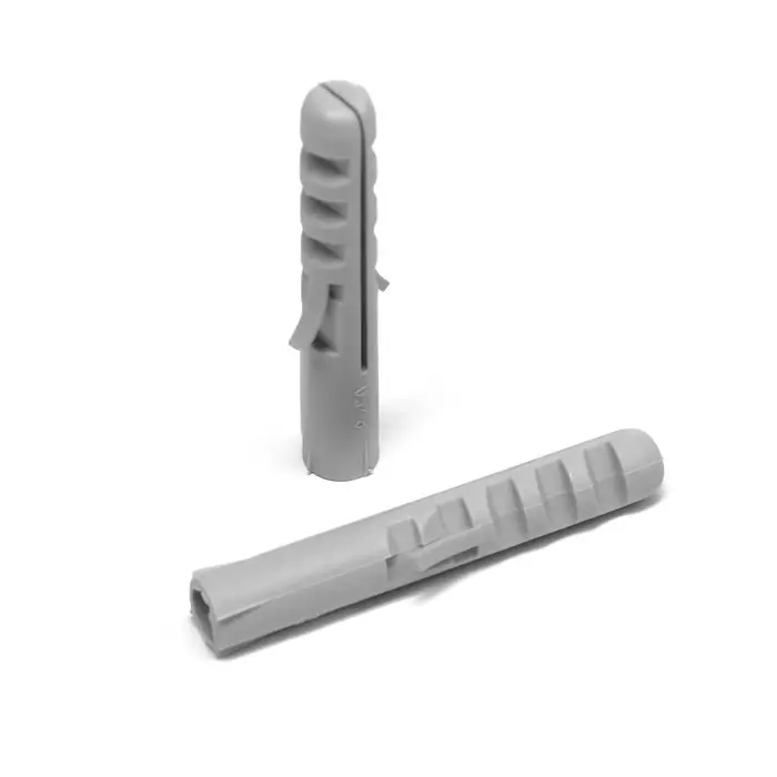 Дюбель ТУНДРА, тип S, распорный, полипропиленовый, 8х50 мм, 16 шт