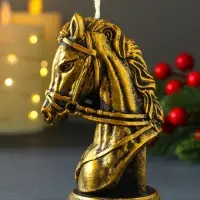 Декоративная свеча "Бюст лошади" (бронза), 131 г, 74х60х118 Декоративная свеча "Бюст лошади" (бронза), 131 г, 74х60х118