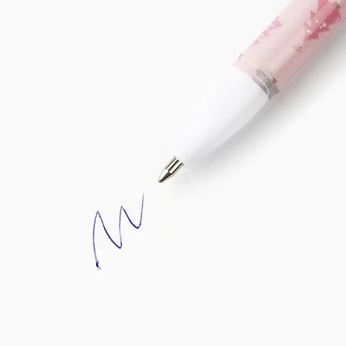 Ручка шариковая, синяя паста, 0.5 мм, с колпачком, пластик «Новый год: СчастливаяРучка » Ручка шариковая, синяя паста, 0.5 мм, с колпачком, пластик «Новый год: СчастливаяРучка »