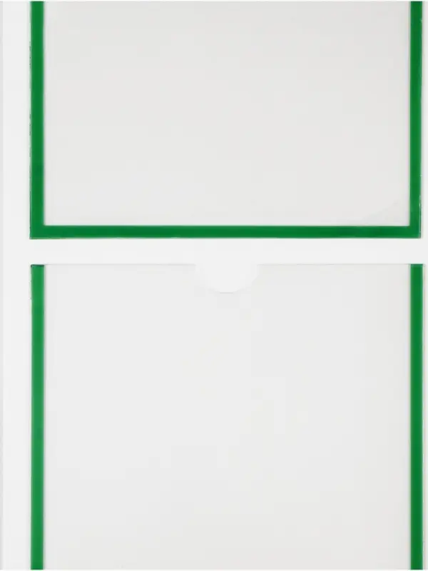 Информационный стенд &laquo;Информация&raquo; 4 кармана (3 плоских А4, 1 объемный А4), цвет зелёный