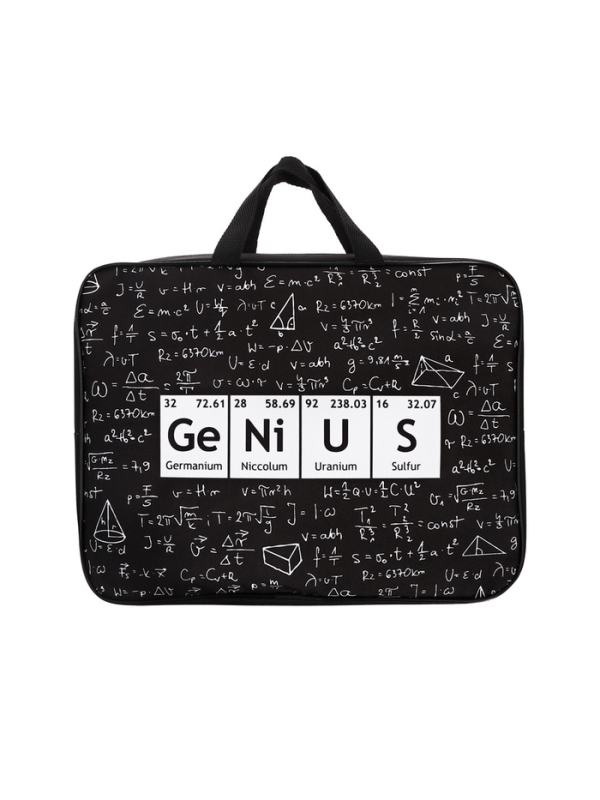 Папка с ручками текстильная А4, 360×245×70 мм, Calligrata Top «Гений» Папка с ручками текстильная А4, 360×245×70 мм, Calligrata Top «Гений»