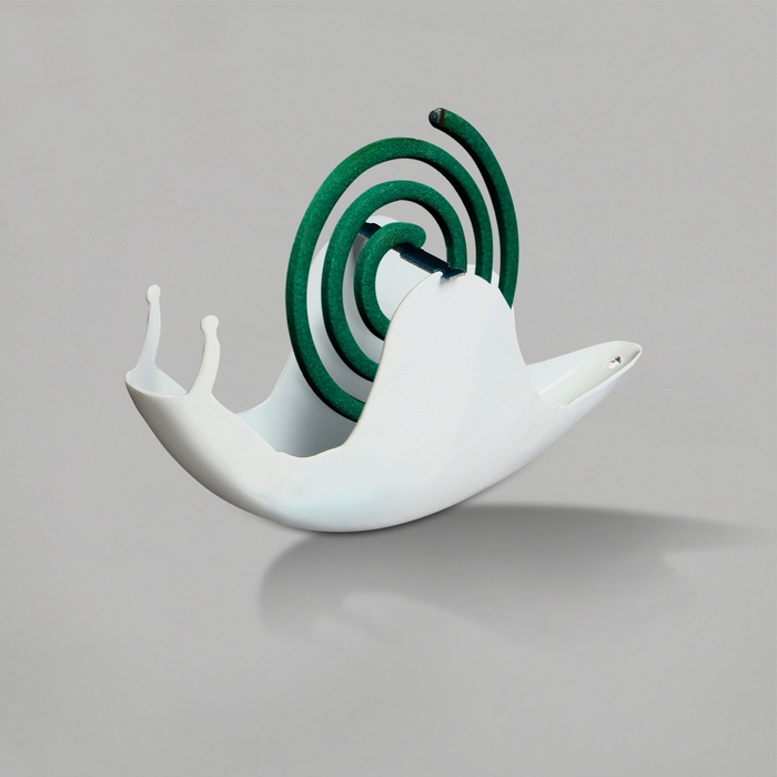 Подставка под спирали от комаров, для благовоний, металл, белая, «Улитка» Подставка под спирали от комаров, для благовоний, металл, белая, «Улитка»