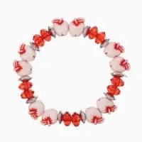Браслет из бусин &laquo;Выбражулька. Яблочки&raquo;, d=6 см, красный