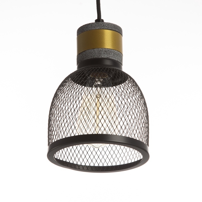 Светильник Светильник "Денвер" Е27 40Вт черно-золотой 15х15х24-174см