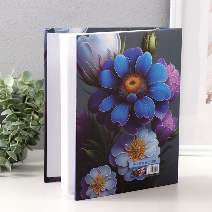 Фотоальбом на 200 фото 10х15 см Сказочные цветы в коробке 25,8х21х5 см Фотоальбом на 200 фото 10х15 см Сказочные цветы в коробке 25,8х21х5 см