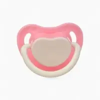 Соска-пустышка анатомическая, силикон, от 0 мес., розовая