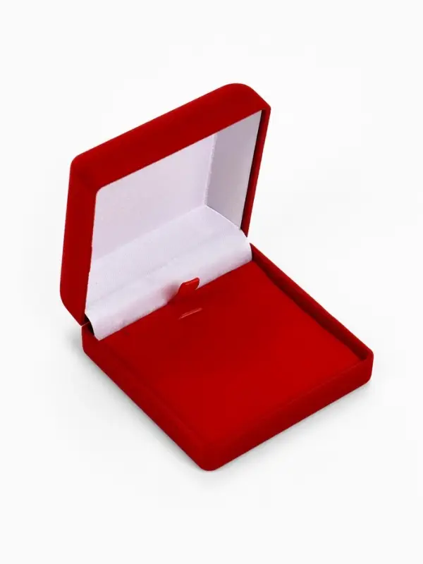 Футляр под набор украшений &laquo;Классика&raquo;, бархатный, 9&times;9 см, красный