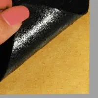 Заплатка клеевая из кожзаменителя, 10×20 см, чёрная