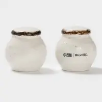Набор для специй Magistro Alpine Frost, 2 предмета: перечница, солонка, 80 мл, 5&times;6 см, фарфор, белый