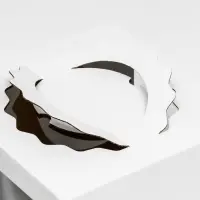 Коробка под торт 3 окна, с ручками, белая, 26&times;26&times;20 см