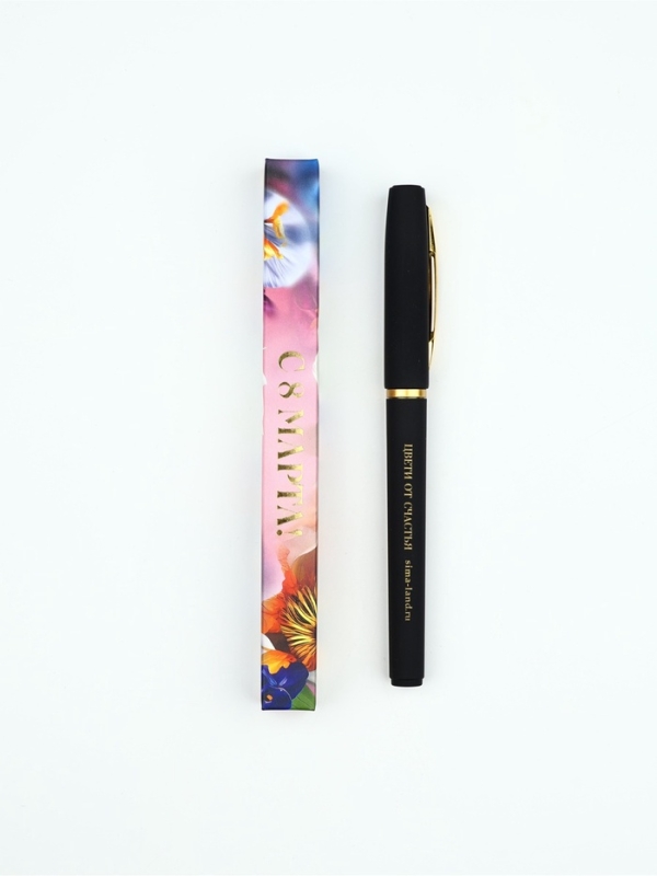 Ручка шариковая синяя паста, пластик «С 8 марта Цвети от счастья» Ручка шариковая синяя паста, пластик «С 8 марта Цвети от счастья»