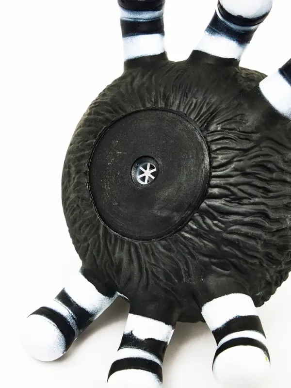 Игрушка пищащая "Паук" для собак, 15 см, черная