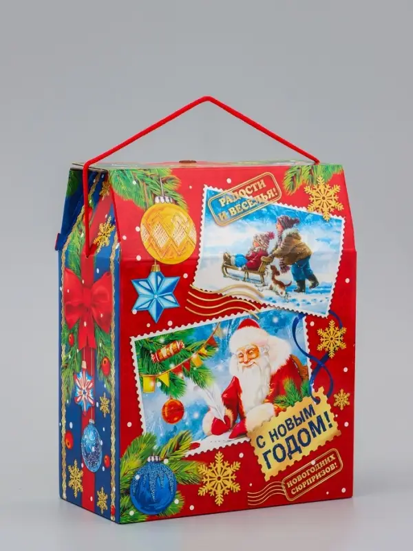 Коробка подарочная новогодняя &laquo;Почта&raquo; 20&times;26&times;10.5 см