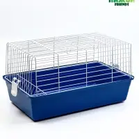 Клетка для кроликов, 60&times;36&times;32 см, усиленная, синяя