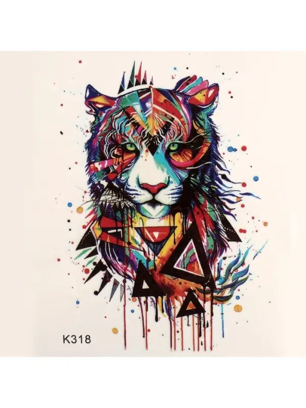 Переводная тату на тело цветная «Тигр», 10×8 см Переводная тату на тело цветная «Тигр», 10×8 см