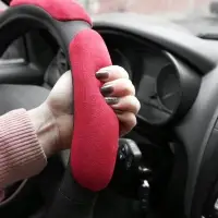 Спонжевая оплетка руля AVS SP-426L-RD ( размер L, красный) - Серия "Sponge"