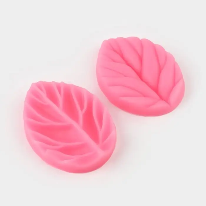 Молд кондитерский &laquo;Лист вишни&raquo;, силикон, 2 части 7.5&times;5.5 см, МИКС