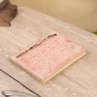 Блокнотик плетеный,48 листов, 14х18х2 см, цв. бежево-красный Блокнотик плетеный,48 листов, 14х18х2 см, цв. бежево-красный