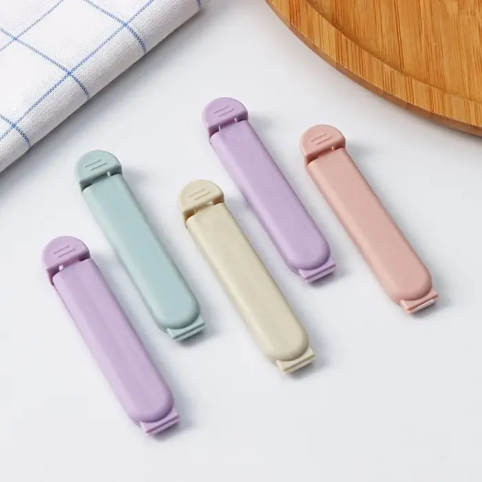 Зажимы для пакетов Доляна &laquo;Базис&raquo;, 5 шт., 7 см, пластик, МИКС