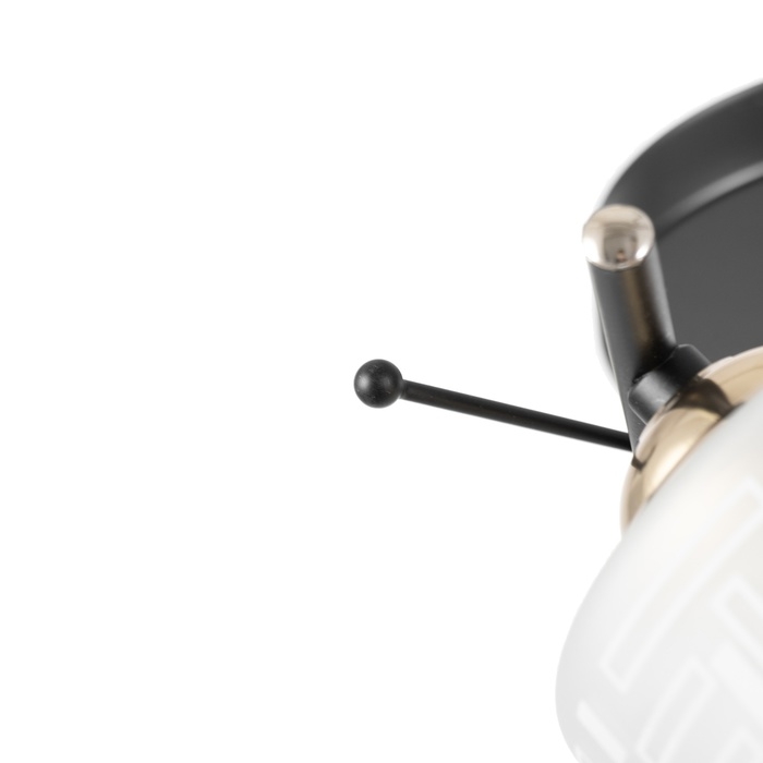 Люстра Люстра "Ассела" 3хЕ27 40Вт черно-золотой 52х20х27 см