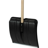 Лопата для уборки снега пластик/ковш 38х38,5х142 см с дерев черенком 615745