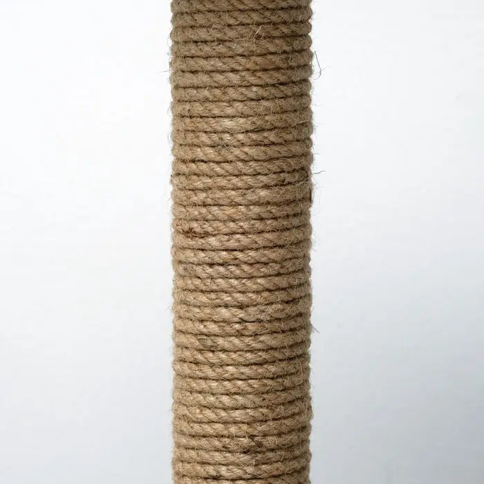 Когтеточка &laquo;Полка&raquo;, 30&times;30&times;40 см, с подставкой, джут, серая