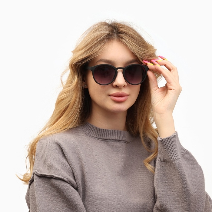 Очки солнцезащитные  Очки солнцезащитные "OneSun", uv 400, 13 х 13.5 х 5 см, линза 5 х 4.5 см, дымчатые