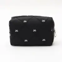 Косметичка кирпичик бантики, 19*8*10, черный