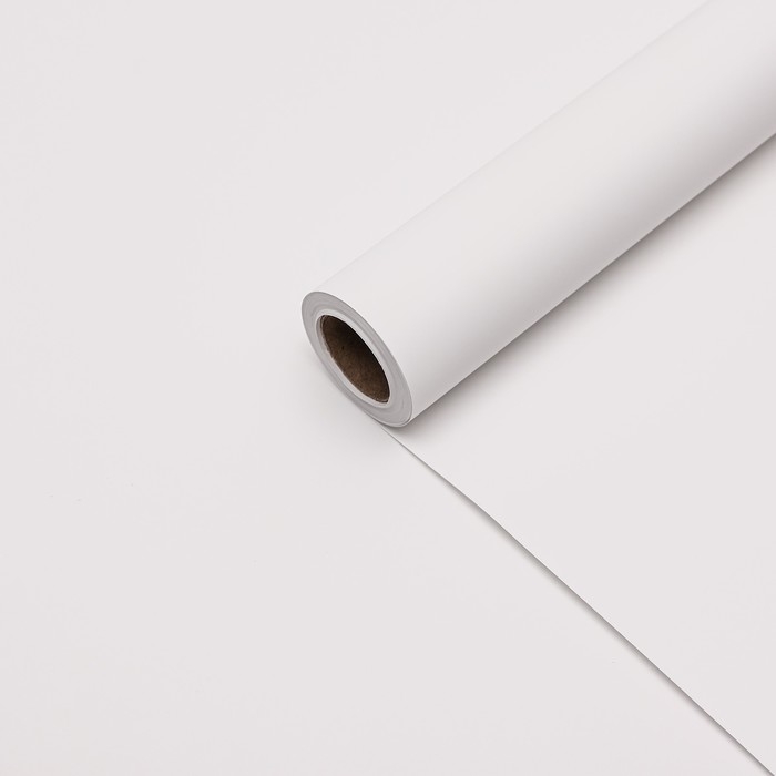 Плёнка матовая, 0,58 x 10 м, 70 мкм, белый Плёнка матовая, 0,58 x 10 м, 70 мкм, белый