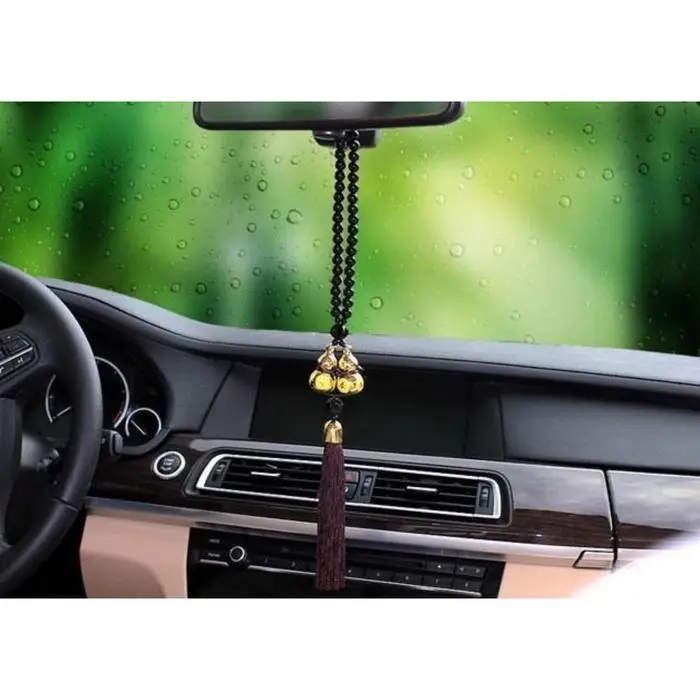 Украшение на зеркало, На удачу в дороге, дерево, темно-вишневый