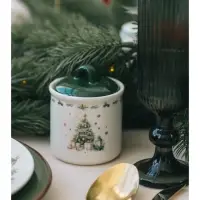 Сахарница новогодняя Доляна &laquo;Приближение чуда&raquo;, 150 мл, керамика, белая