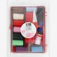 Швейный набор, 18 предметов, в пластиковой коробке, 9.5&times;7&times;2.5 см