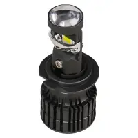 Лампа светодиод. H7 LED LENS, 50Вт, 6800Лм (3400Лм x 2), 6500К, 12/24В, кмпл. 2 шт.