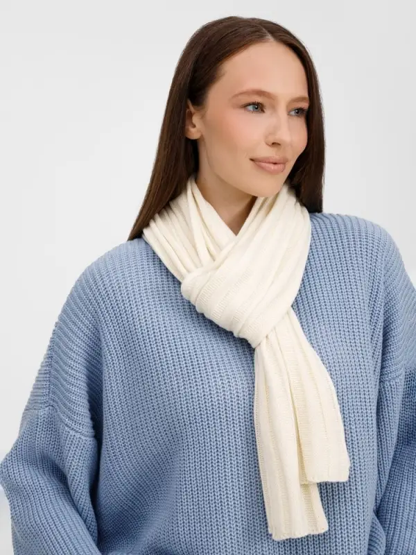 Шарф Metelitsa, белый (молочный) Шарф Metelitsa, белый (молочный)