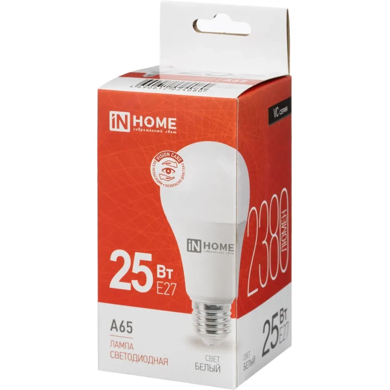 Лампа светодиодная LED-A65-VC 25Вт 230В Е27 4000К IN HOME