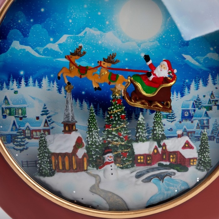 Фигура светодиодная «Ночные огни», 20.9х21.3х8.5 см, музыка, батарейки ААх3 (не в комплекте), USB, свечение тёплое белое Фигура светодиодная «Ночные огни», 20.9х21.3х8.5 см, музыка, батарейки ААх3 (не в комплекте), USB, свечение тёплое белое