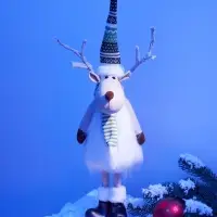 Фигура светодиодная &laquo;Новогодний лосик&raquo; 58 см, 10 LED, свечение тёплое белое