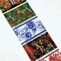 Термонаклейки на 7 яиц &laquo;Русская&raquo;, на пасху