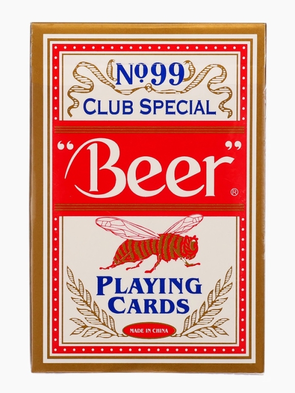 Карты игральные 54 шт Beer, карта 5.7 х 8.7 см, красная рубашка, 280 г Карты игральные 54 шт Beer, карта 5.7 х 8.7 см, красная рубашка, 280 г