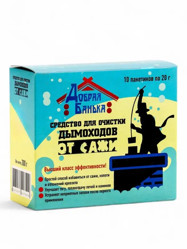 Очиститель дымохода Добрая Банька (10шт*20гр) Очиститель дымохода Добрая Банька (10шт*20гр)