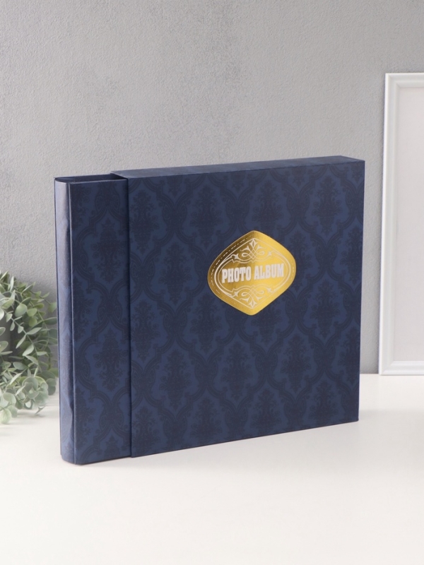 Фотоальбом на 500 фото 10х15 см Фотоальбом на 500 фото 10х15 см "Версаль" в коробке синий 4,7х33х34 см