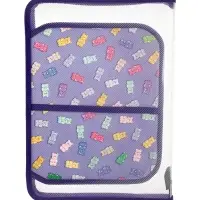 Папка для труда А4 Gummy, молния вокруг/откидная планка