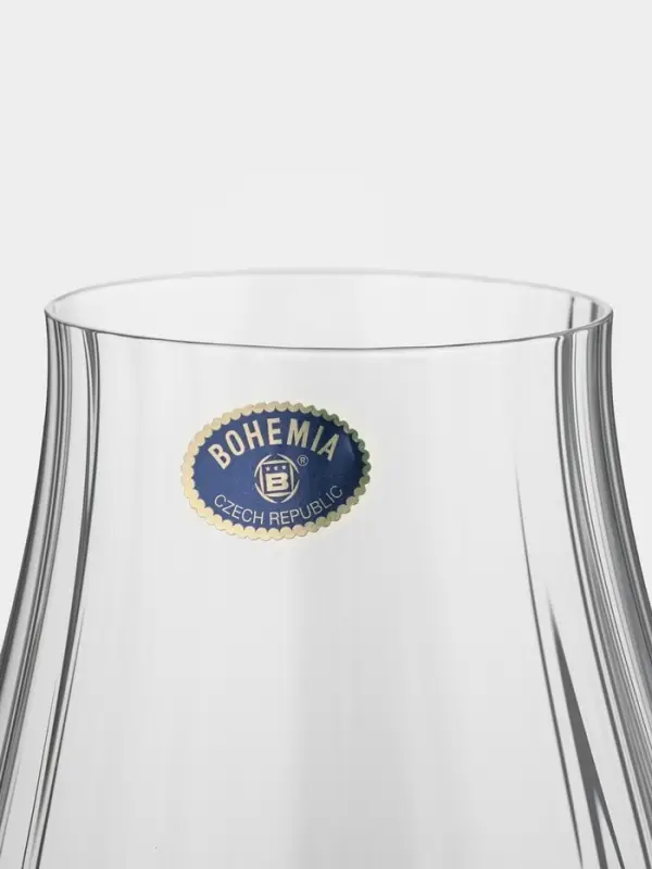 Бокалы для белого вина CRYSTAL BOHEMIA VIREO OPTIC, 400 мл, размер одного бокала 8&times;22 см, набор 2 шт., стекло, прозрачные