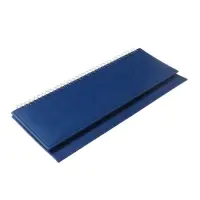 Планинг недатированный 100 х 300 мм, 56 листов, на гребне, обложка из искусственной кожи, синий Планинг недатированный 100 х 300 мм, 56 листов, на гребне, обложка из искусственной кожи, синий