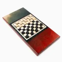 Настольная игра нарды с шашками &laquo; Солдат &raquo;, деревянные большие, 60&times;60 см